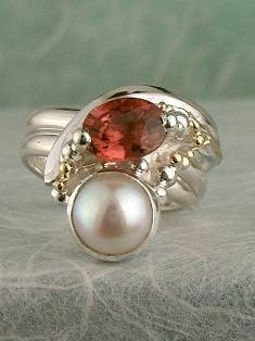 anillo plata de ley y oro 585 con piedras de moda, anillo para mujeres de plata de ley con piedras, joyas de autor plata de ley con piedras para mujeres, anillo Ajustable 9037