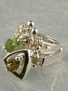 artisan made handcrafted jewelry,, jewellery with colour stones, jewellery with natural gemstones, jewellery with real pearls, where to buy jewellery for mature womens, jewellery from mixed metals with gemstones, gregory pyra piro ring 9564