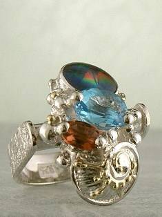 artisan made handcrafted jewelry,, jewellery with colour stones, jewellery with natural gemstones, jewellery with real pearls, where to buy jewellery for mature womens, jewellery from mixed metals with gemstones, gregory pyra piro ring pendant 1843