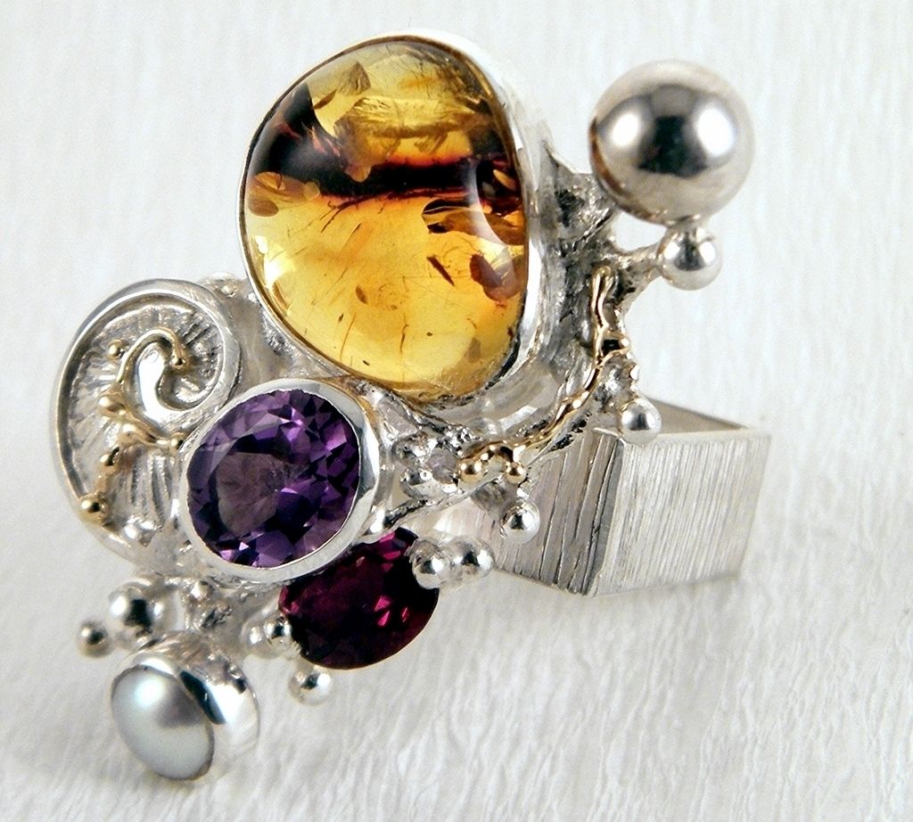 original maker's handcrafted jewellery, gregory pyra piro ring 1710, mixed metal jewelry, 14k gold and silver, sterling silver and 14 karat gold, artist with own style, unique style jewelry, silver and gemstone jewelry, gemstone and pearl jewelry, gold and color gemstone jewelry, amber, garnet, amethyst, pearl, art nouveau inspired fashion jewelry, jewellery with natural pearls and semi precious stones, contemporary jewelry from silver and gold, art jewellery with colour stones, contemporary jewelry with pearls and color stones, jewellery made from silver and gold with natural pearls and natural gemstones, shopping for diamonds and designer jewellery, accessories with color stones and pearls, artisan handcrafted jewellery with natural gemstones and natural pearls, jewelry made first hand, art and craft gallery artisan handcrafted jewellery for sale, jewellery with ocean and seashell theme