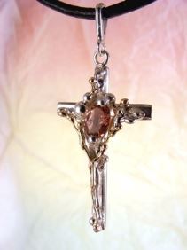 where to find right now best artisan handcrafted jewellery, Bespoke Jewellery with Semi Precious Stones, #Cross #Pendant 9093
