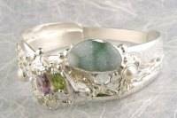 jewelry shown in international jewelry fairs and and exhibitions, bracelet handcrafted and made by artist, bracelets sold in art and craft galleries, mixed metal handcrafted jewelry, bracelet made from silver and gold, gregory pyra piro handcrafted bracelet 3492