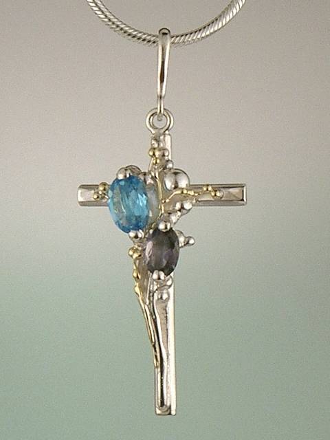 where to find right now best artisan handcrafted jewellery, Bespoke Jewellery with Semi Precious Stones, #Cross #Pendant 6452
