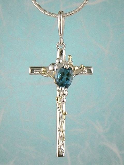 where to find right now best artisan handcrafted jewellery, Bespoke Jewellery with Semi Precious Stones, #Cross #Pendant 8453
