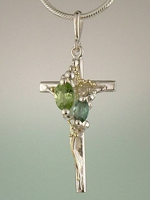 where to find right now best artisan handcrafted jewellery, Bespoke Jewellery with Semi Precious Stones, #Cross #Pendant 9438