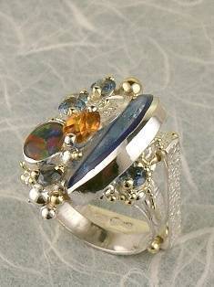 artisan made handcrafted jewelry,, jewellery with colour stones, jewellery with natural gemstones, jewellery with real pearls, where to buy jewellery for mature womens, jewellery from mixed metals with gemstones, handcrafted rings for women with opal 5731