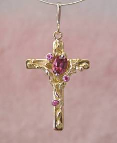 where to find right now best artisan handcrafted jewellery, Bespoke Jewellery with Semi Precious Stones, #Cross #Pendant 2012