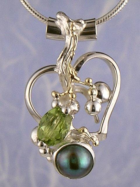 artisan made handcrafted jewelry,, jewellery with colour stones, jewellery with natural gemstones, jewellery with real pearls, where to buy jewellery for mature womens, jewellery from mixed metals with gemstones,  #Pendant 7392
