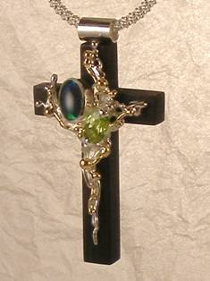 where to find right now best artisan handcrafted jewellery, Bespoke Jewellery with Semi Precious Stones, #Cross #Pendant 9837