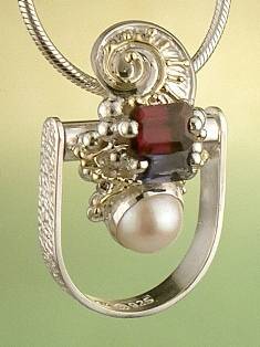 anillo plata de ley y oro 585 con piedras de moda, anillo para mujeres de plata de ley con piedras, joyas de autor plata de ley con piedras para mujeres, anillo #Colgante 1285