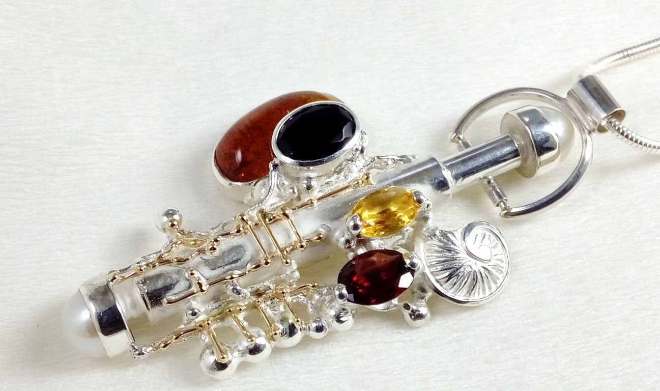 Gregory Pyra Piro Smykkekunst, Bærbar Kunst, Skulptur, Parfume Flaske Vedhæng 342862, smykkekunst originale håndlavede, Gregory Pyra Piro