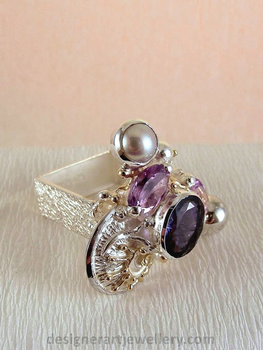 artisan handcrafted ring, one of a kind ring, sterling silver and 14 karat gold ring, gregory pyra piro rings and art jewelry, gregory pyra piro one of a kind ring 3623