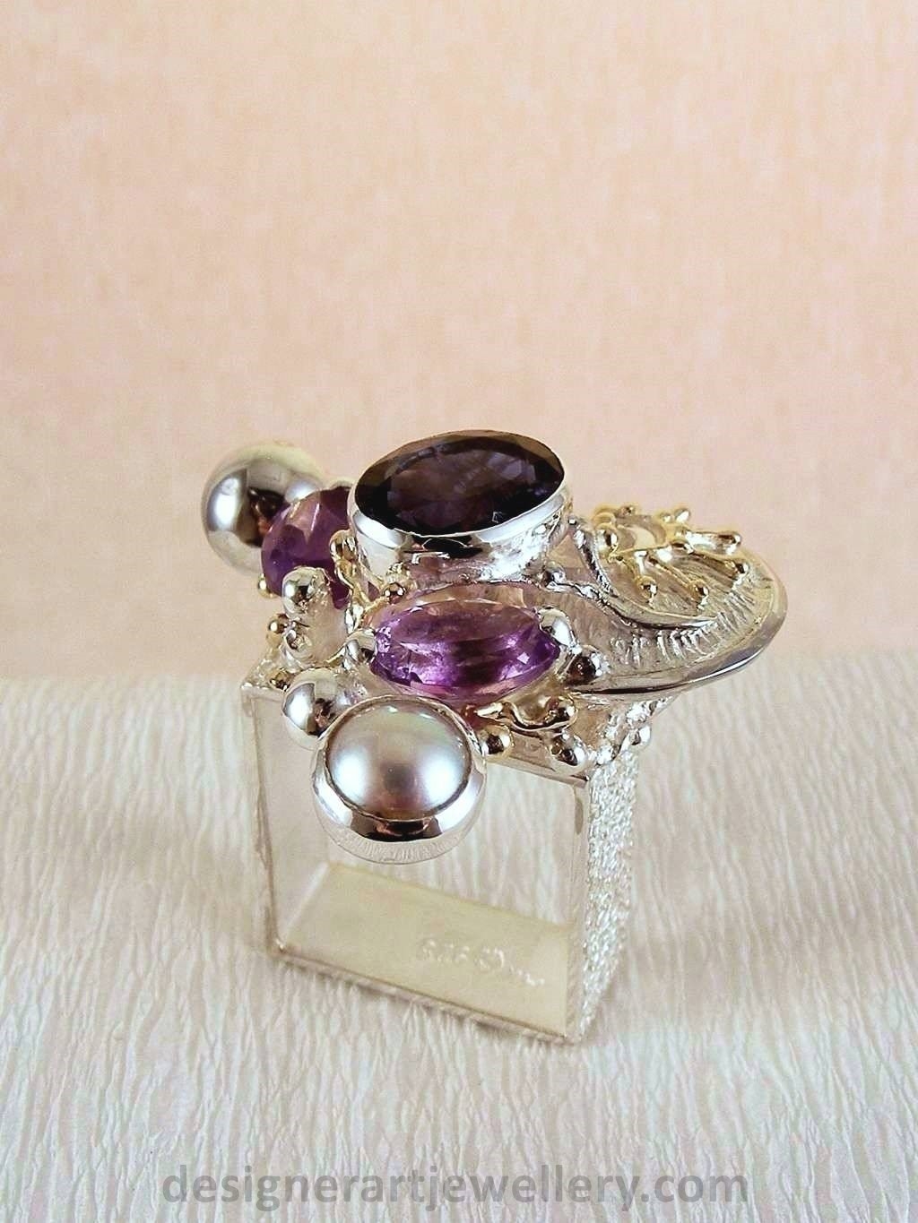 artisan handcrafted ring, one of a kind ring, sterling silver and 14 karat gold ring, gregory pyra piro rings and art jewelry, gregory pyra piro one of a kind ring 3623