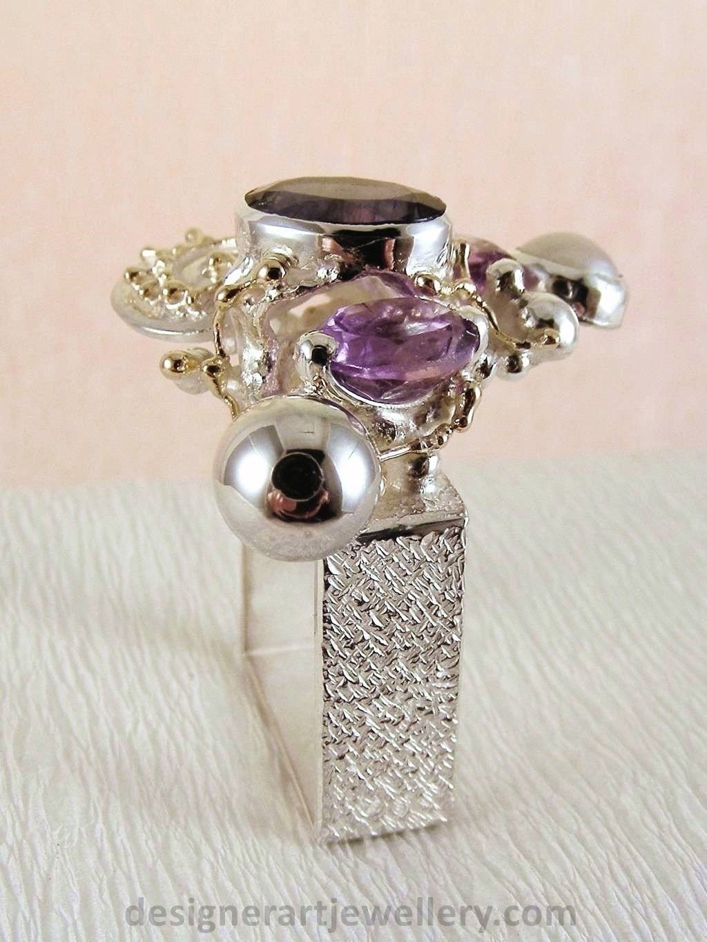 artisan handcrafted ring, one of a kind ring, sterling silver and 14 karat gold ring, gregory pyra piro rings and art jewelry, gregory pyra piro one of a kind ring 3623