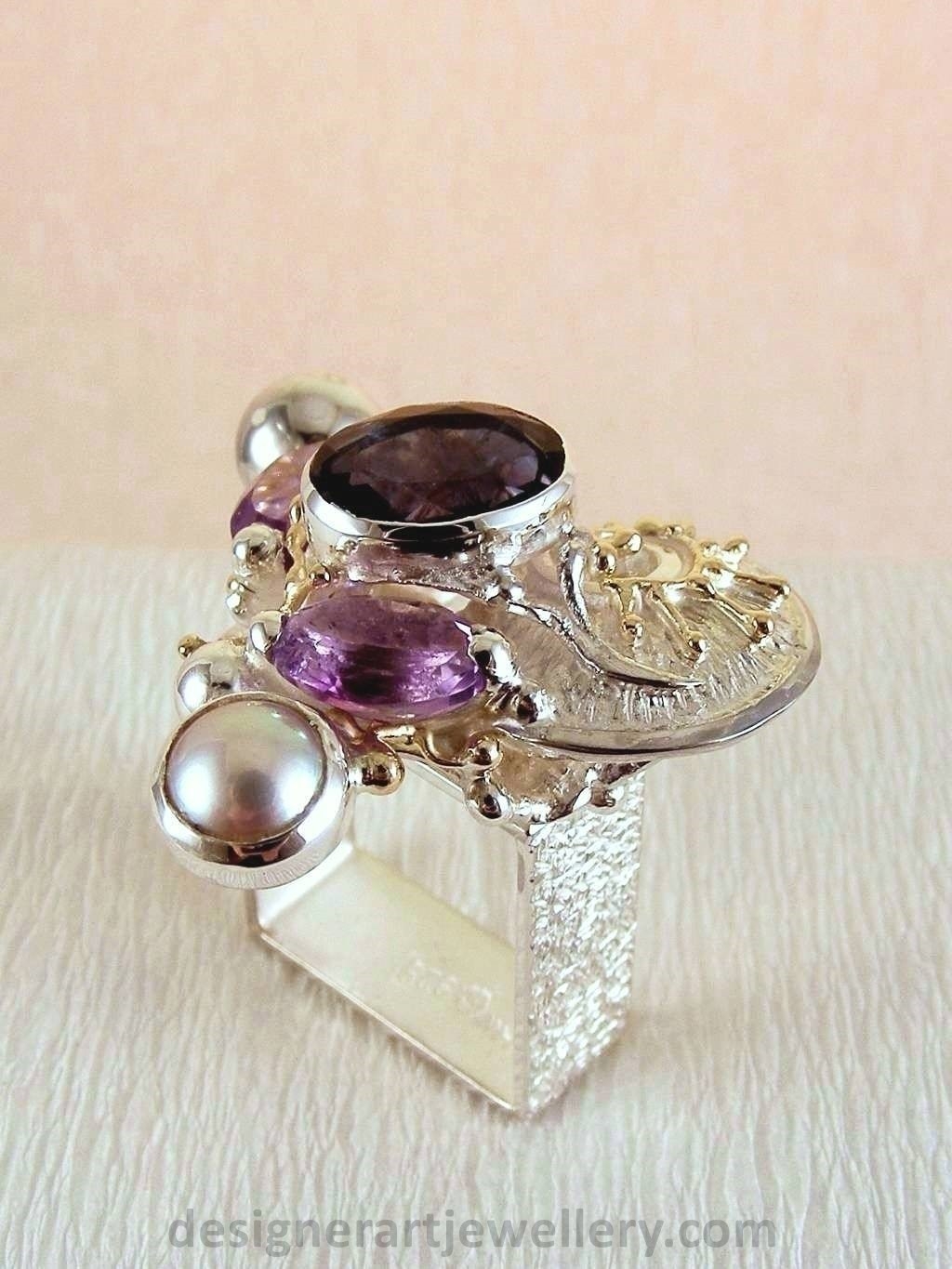artisan handcrafted ring, one of a kind ring, sterling silver and 14 karat gold ring, gregory pyra piro rings and art jewelry, gregory pyra piro one of a kind ring 3623