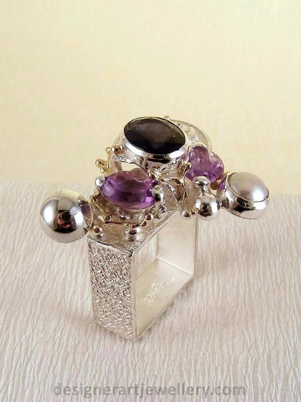artisan handcrafted ring, one of a kind ring, sterling silver and 14 karat gold ring, gregory pyra piro rings and art jewelry, gregory pyra piro one of a kind ring 3623