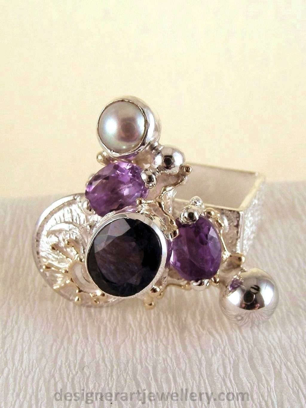 artisan handcrafted ring, one of a kind ring, sterling silver and 14 karat gold ring, gregory pyra piro rings and art jewelry, gregory pyra piro one of a kind ring 3623