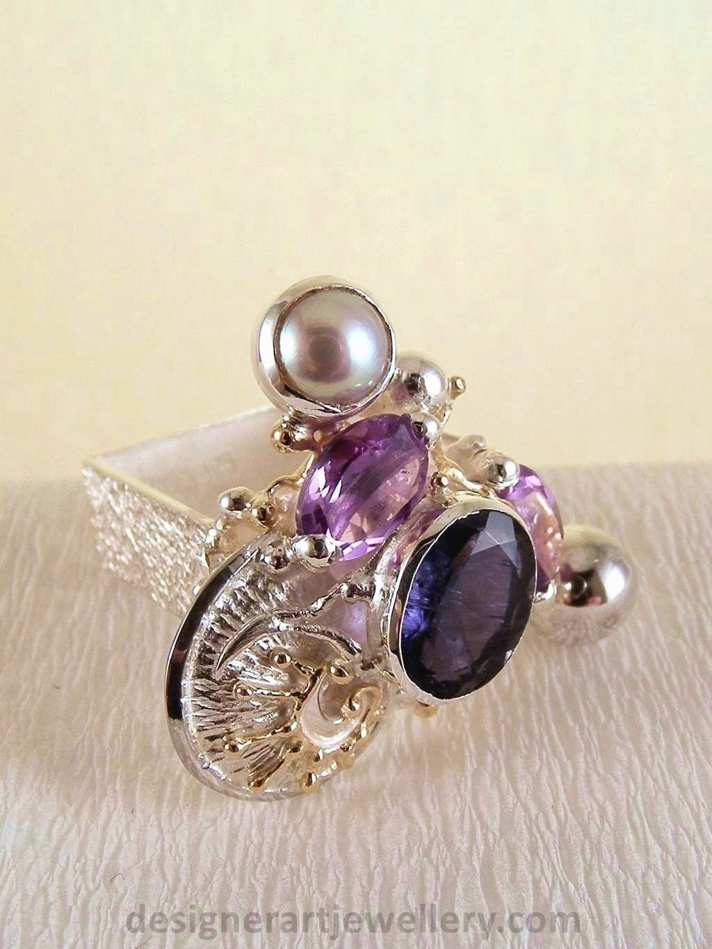artisan handcrafted ring, one of a kind ring, sterling silver and 14 karat gold ring, gregory pyra piro rings and art jewelry, gregory pyra piro one of a kind ring 3623