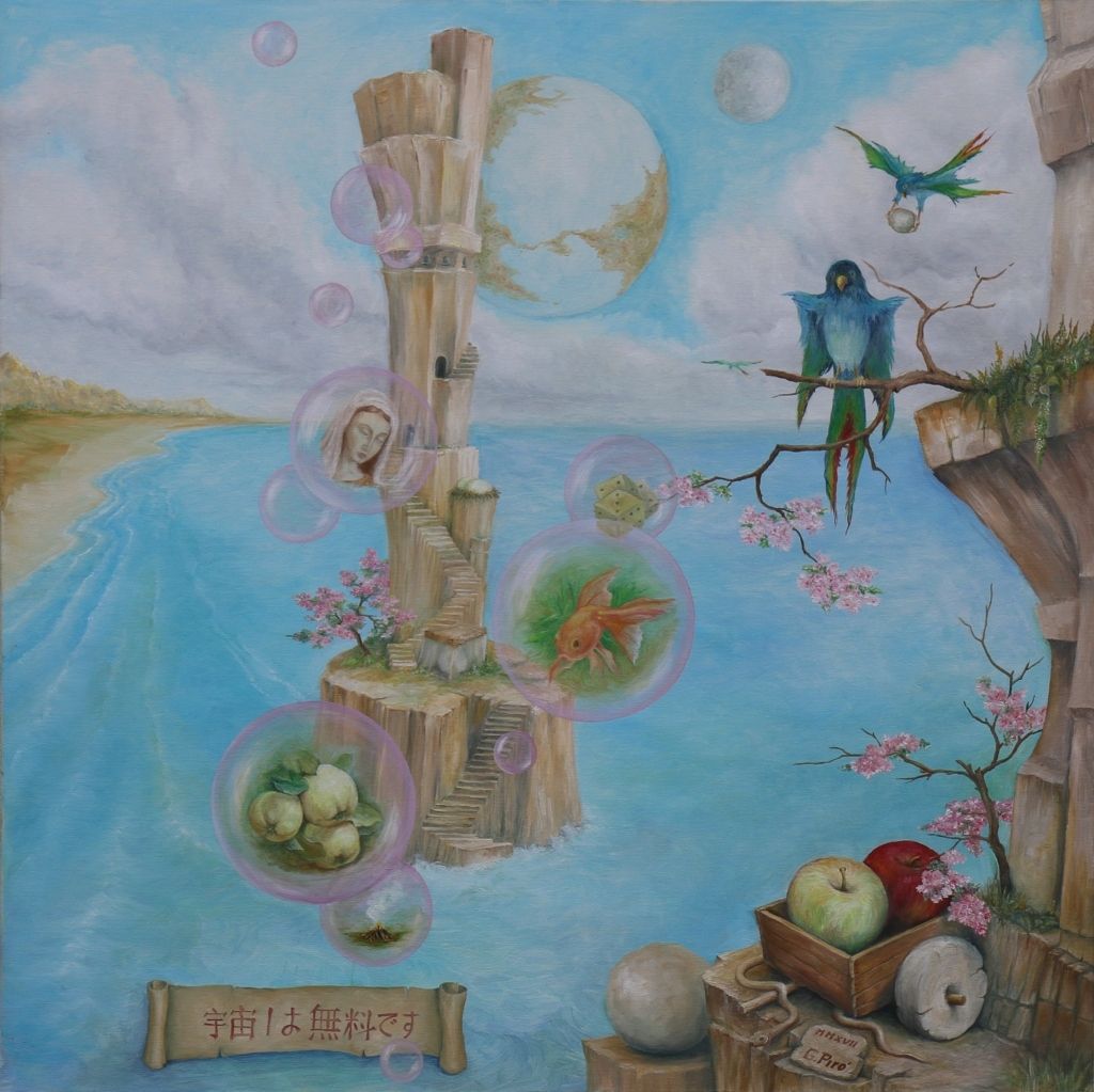 Olieverf op Canvas, Olieverfschilderij, art fantastique avec un motif surréaliste, fantasykunst met een surrealistisch motief, Fantasy-Kunst mit surrealistischem Motiv, Gregory Pyra Piro