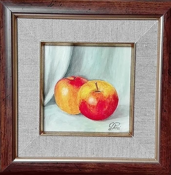 Pintura al Óleo, Gemelo Manzanas, Gregorio Pyra Piro