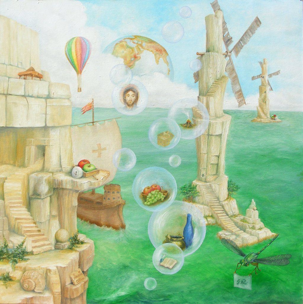 l'Huile sur Toile, Peinture à l'Huile, Surréalisme, Gregory Pyra Piro