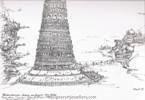 Stanisław Pyra PIRO rysunek, Stanisław Pyra PIRO Wieża Babel, Stanisław Pyra Piro sztuka, Stanisław Pyra Piro dzieło sztuki, tower of Babel drawing, dessin de la tour de Babel, Turm von Babel Zeichnung, toren van babel tekening